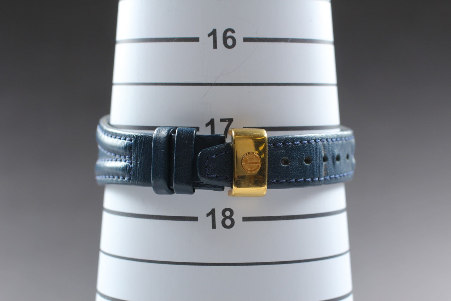 希少ブルー【N MINT / 新品電池】ダンヒル P12 ローマン 25mm クォーツ レディース腕時計 日本製