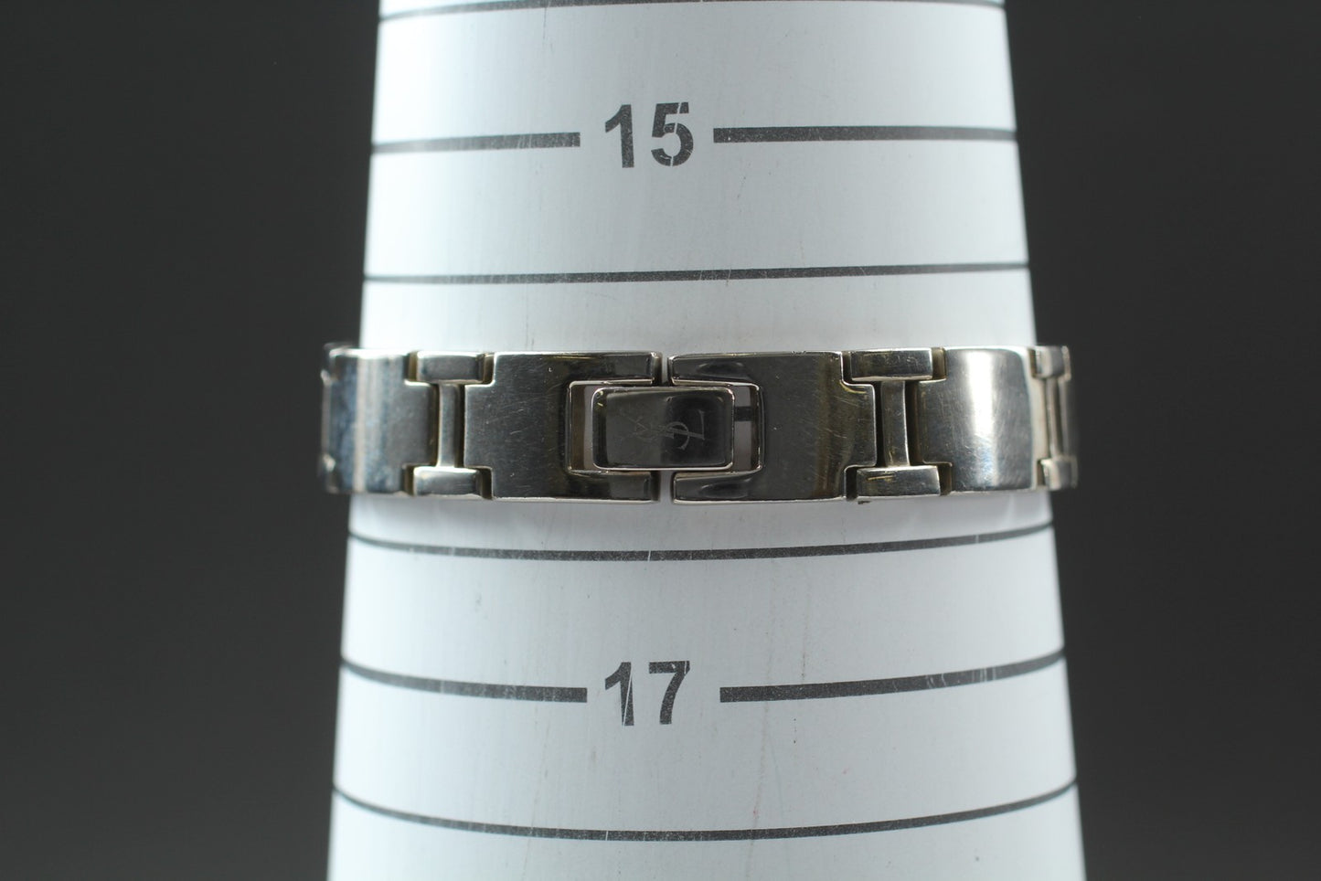Exc+5 w/ New Batt. Yves Saint Laurent 5421-H16218 Blue Qz Ladies Watch JAPAN