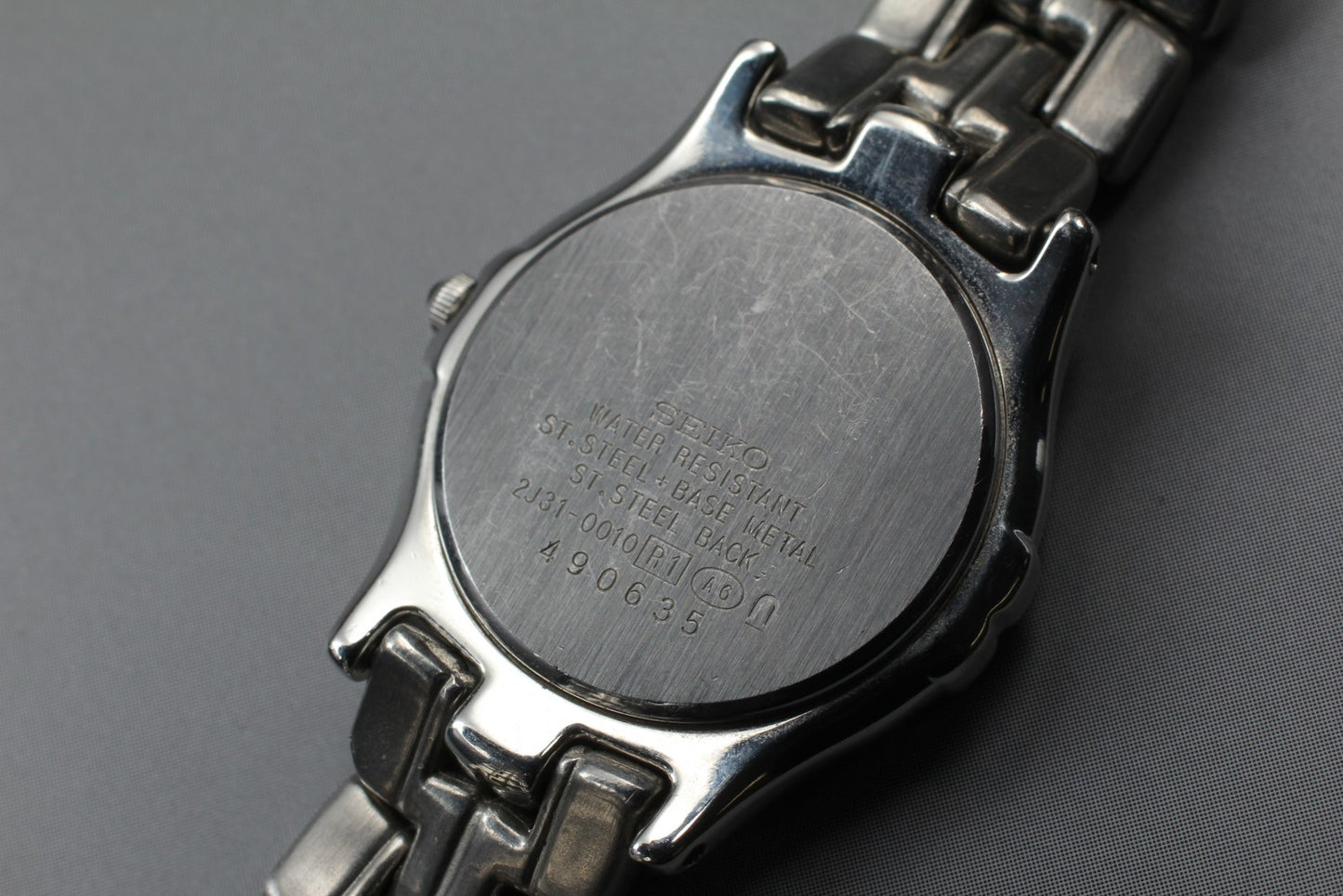 1994年製 [N MINT] セイコー エクセリーヌ HAQ 2J31-0010 ブルー クォーツ レディース腕時計 日本製