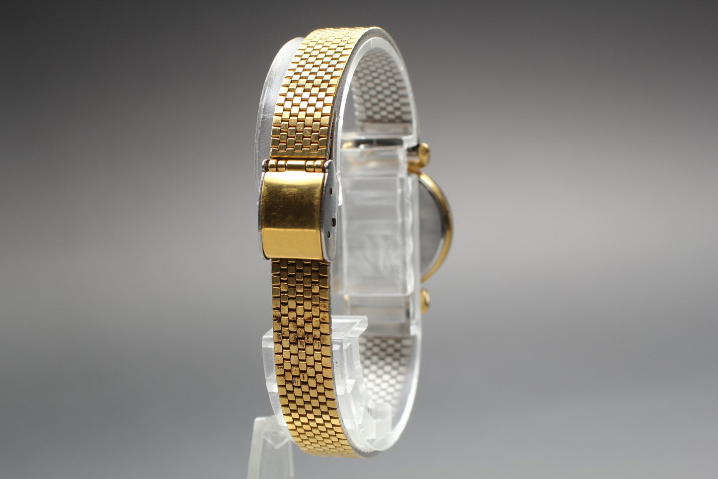 Vtg.1988[Near MINT] SEIKO 4N21-0050 22mm Gold Bracelet Quartz Ladies Watch JAPAN