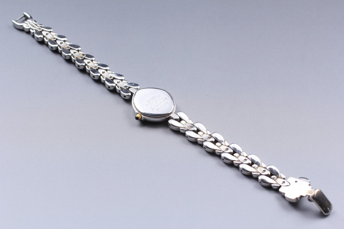 Vin.1988 [N MINT] Seiko Exceline 1F20-6B60 20mm Silver Quartz Men's Watch JAPAN