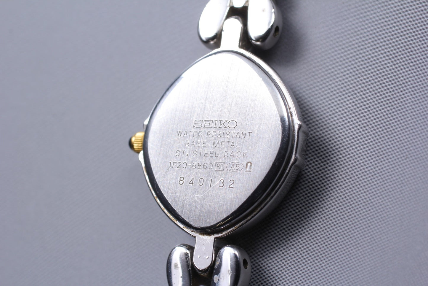 Vin.1988 [N MINT] Seiko Exceline 1F20-6B60 20mm Silver Quartz Men's Watch JAPAN