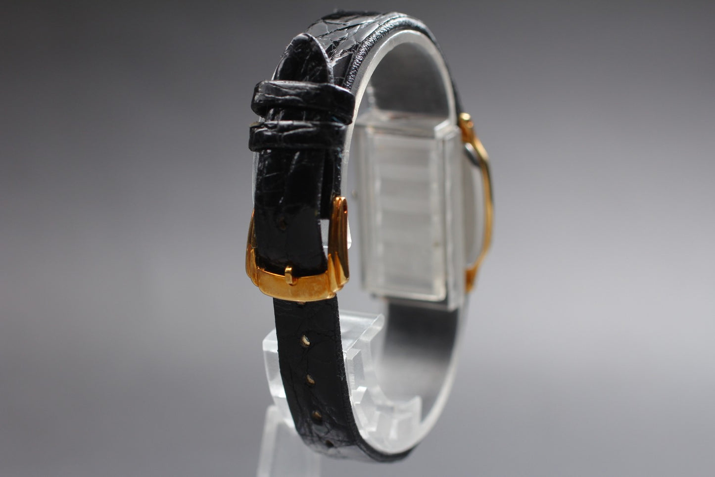 Vtg.1985 [N MINT] SEIKO Exceline 3F31-5A20 Tank Gold Quartz Ladies Watch JAPAN