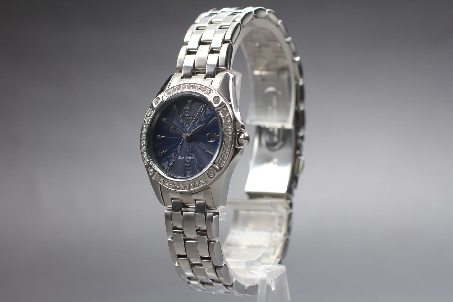 Vtg.[N MINT] CITIZEN Eco-Drive E011-S104106 Daia Day/Date Ladies Watch JAPAN