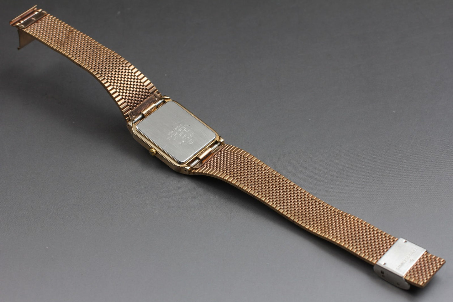 Vtg.1988[N MINT] SEIKO ALBA ESTATE V701-5000 Tank Quartz Men's Watch From JAPAN