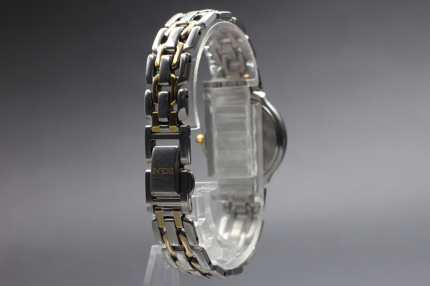 Vintage 1999 [N MINT ] SEIKO Exceline 2J31-0020 Black Silver Quartz Ladies Watch