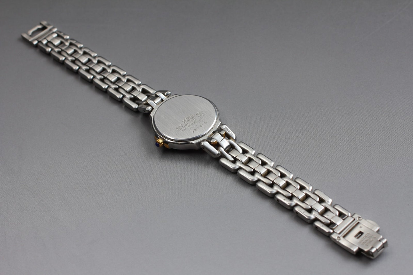 Vintage 1999 [N MINT ] SEIKO Exceline 2J31-0020 Black Silver Quartz Ladies Watch