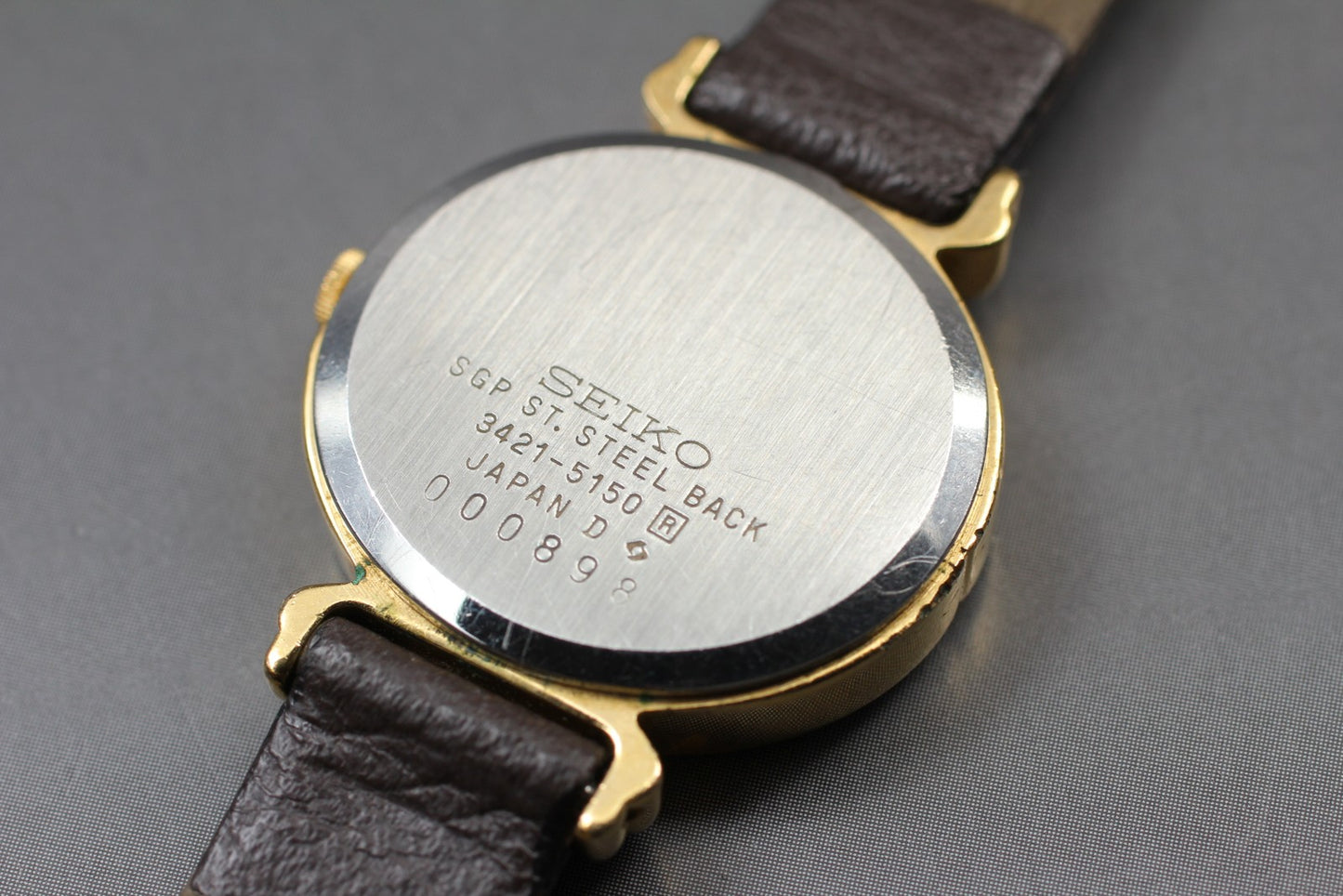 Vintage 1990 [ Exc+5 / New Batt ] SEIKO 3421-5150 Quartz Ladies Watch From JAPAN