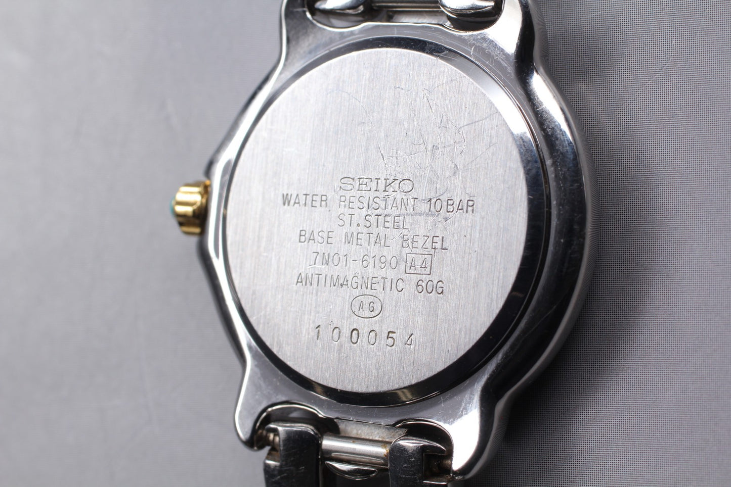 Vintage 1991 [Near MINT] Seiko Presage 7N01-6190 35mm Quartz Mens Watch JAPAN