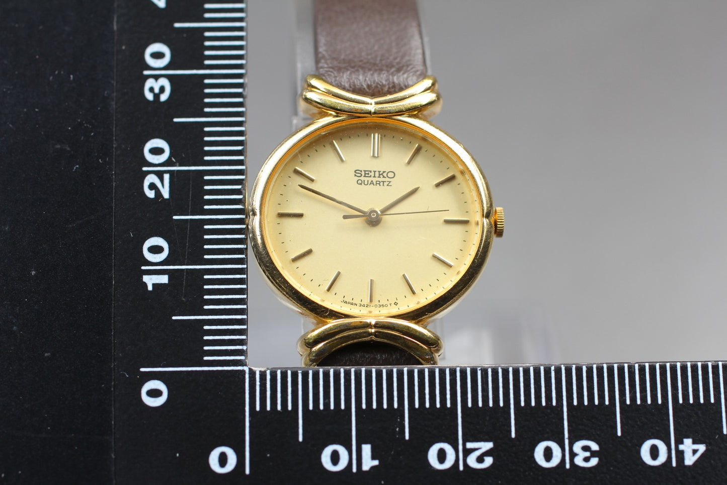 Vintage 1990 [ Exc+5 / New Batt ] SEIKO 3421-5150 Quartz Ladies Watch From JAPAN