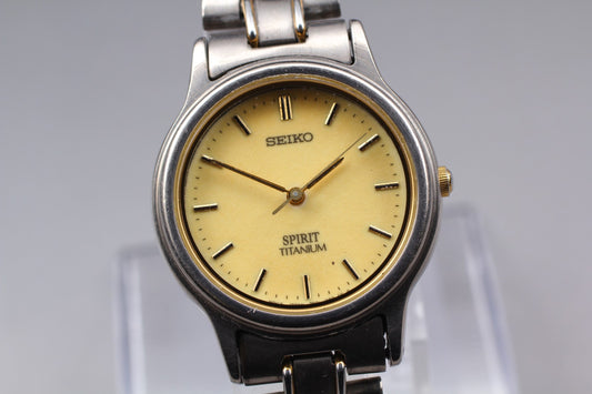 Vintage 1997 [N MINT / New Batt] Seiko Spirit 7N01-6730 Quartz Men's Watch JAPAN