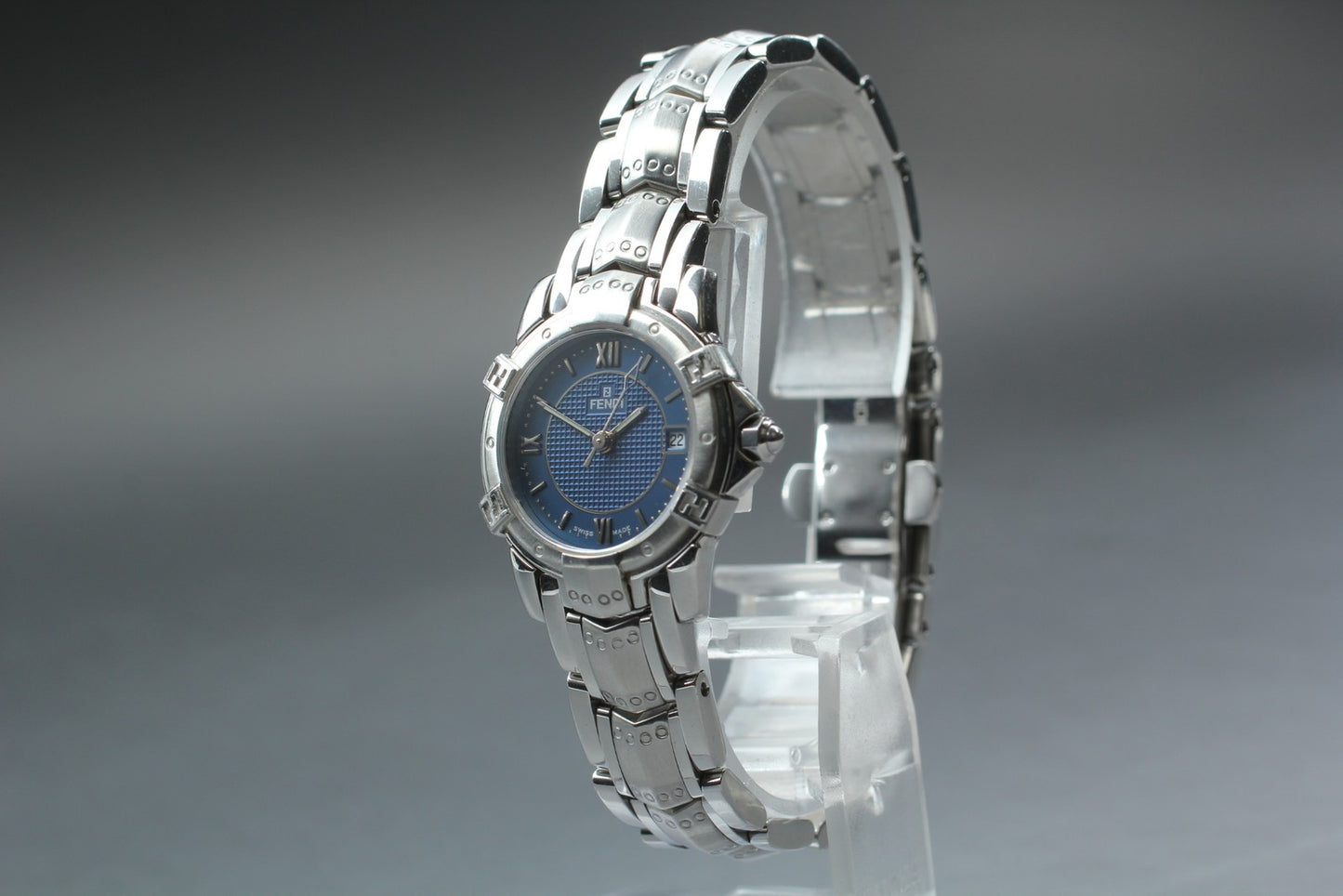 Vintage [MINT Fullset] Fendi 3500L Sapphire Glass navy Quartz Ladies Watch Japan