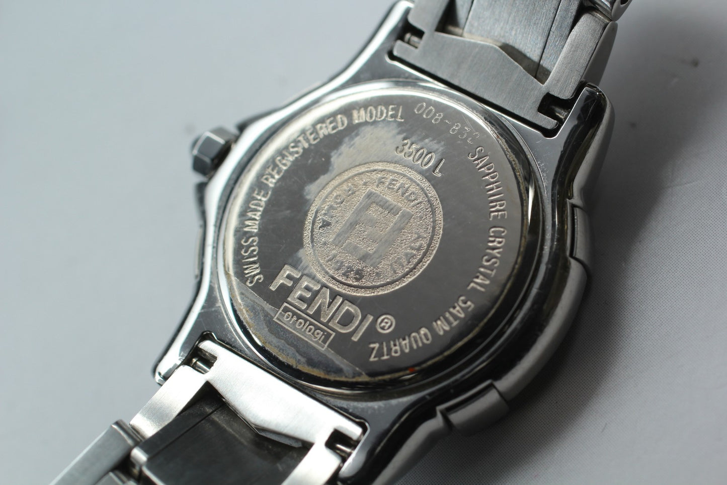 Vintage [MINT Fullset] Fendi 3500L Sapphire Glass navy Quartz Ladies Watch Japan