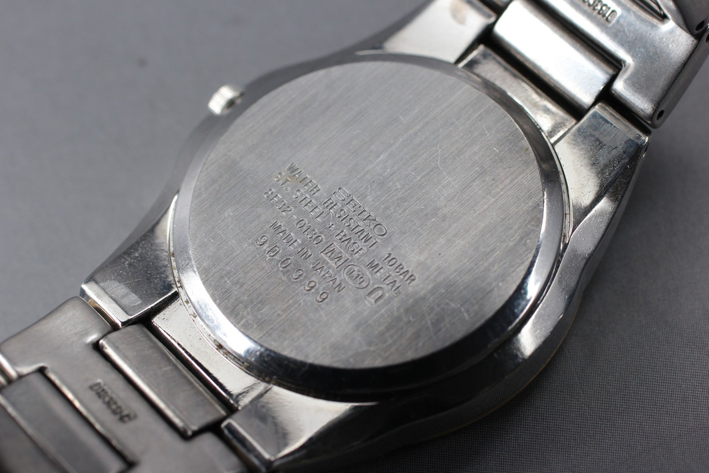 New Batt [Near MINT] SEIKO Perpetual Calendar 8F32-0130 Men's Quartz Watch Japan