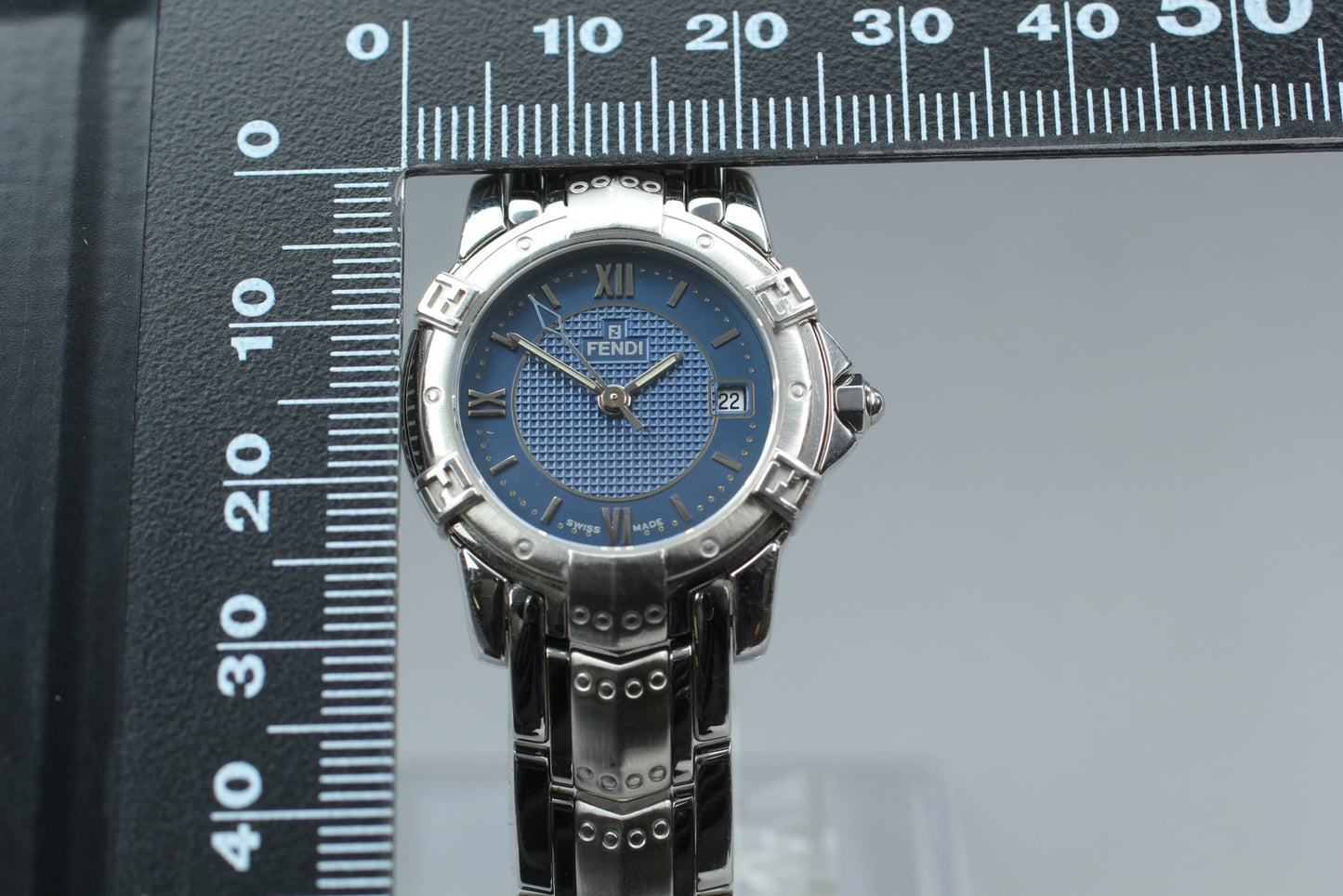 Vintage [MINT Fullset] Fendi 3500L Sapphire Glass navy Quartz Ladies Watch Japan