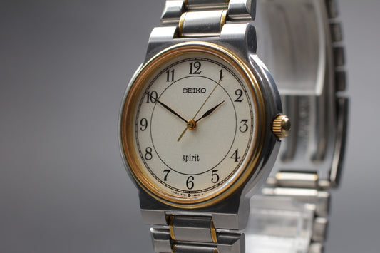 Vintage 1996 [Near MINT] Seiko Spirit 5P31-6A50 Quartz Men's Watch From JAPAN