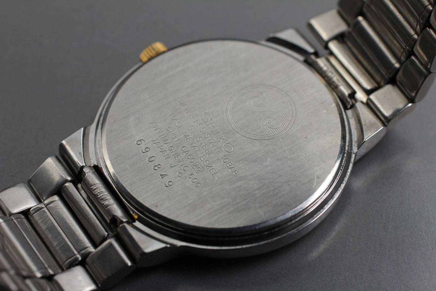 Vintage 1996 [Near MINT] Seiko Spirit 5P31-6A50 Quartz Men's Watch From JAPAN