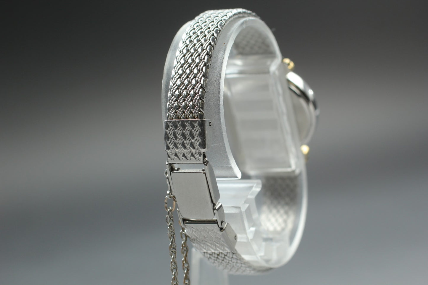 Vintage 1989 [Exc+5] SEIKO Bracelet 2P21-0260 White Roman 21mm Qz Ladies Watch