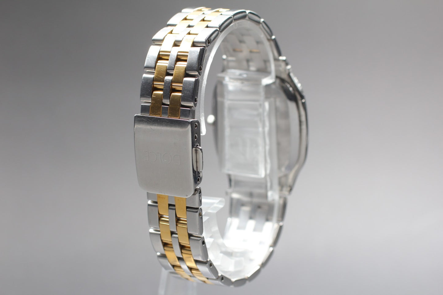 Vintage 1993 [Near MINT]Seiko Dolce 8J41-0AA0 two tone Quartz Men's Watch JAPAN