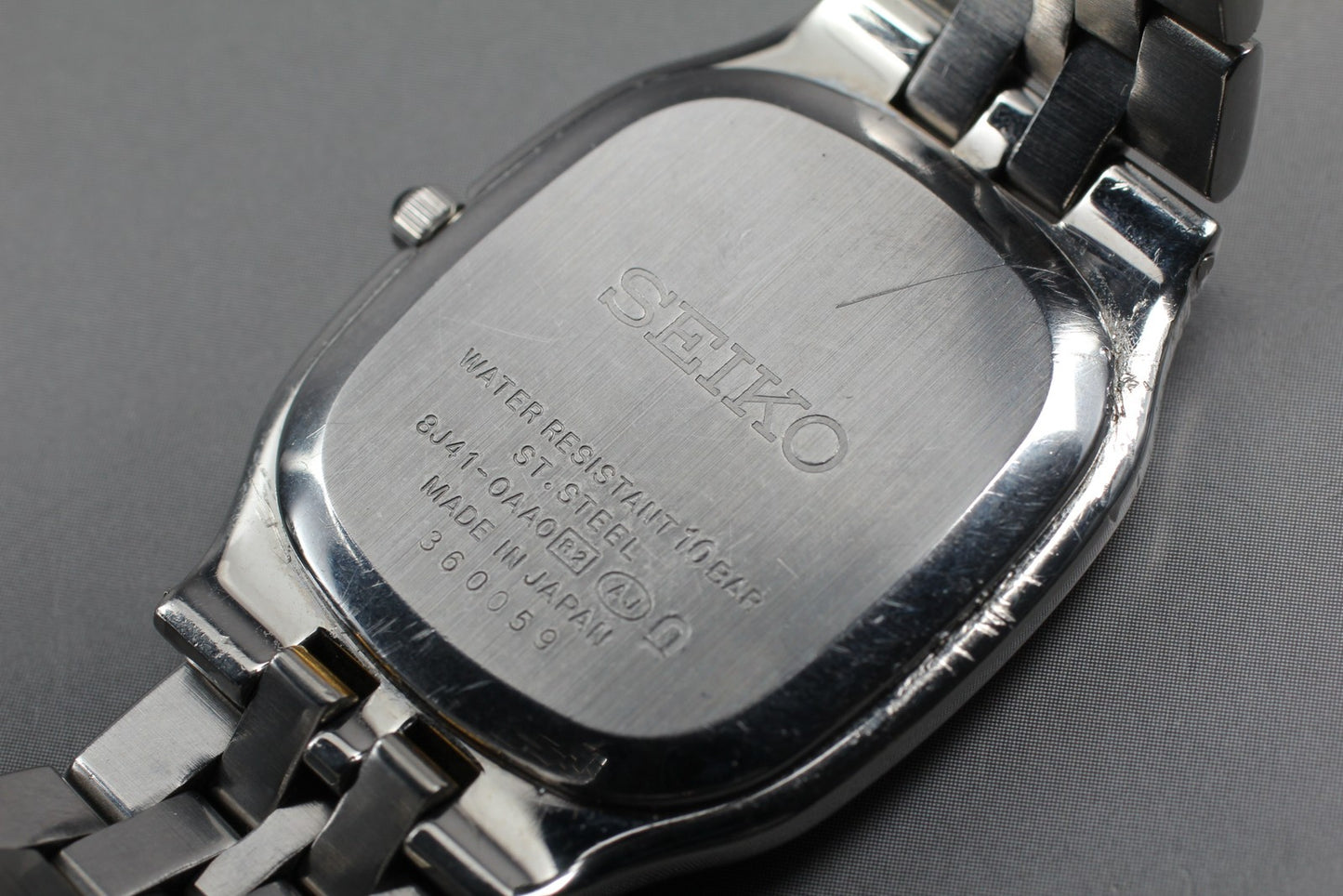 Vintage 1993 [Near MINT]Seiko Dolce 8J41-0AA0 two tone Quartz Men's Watch JAPAN