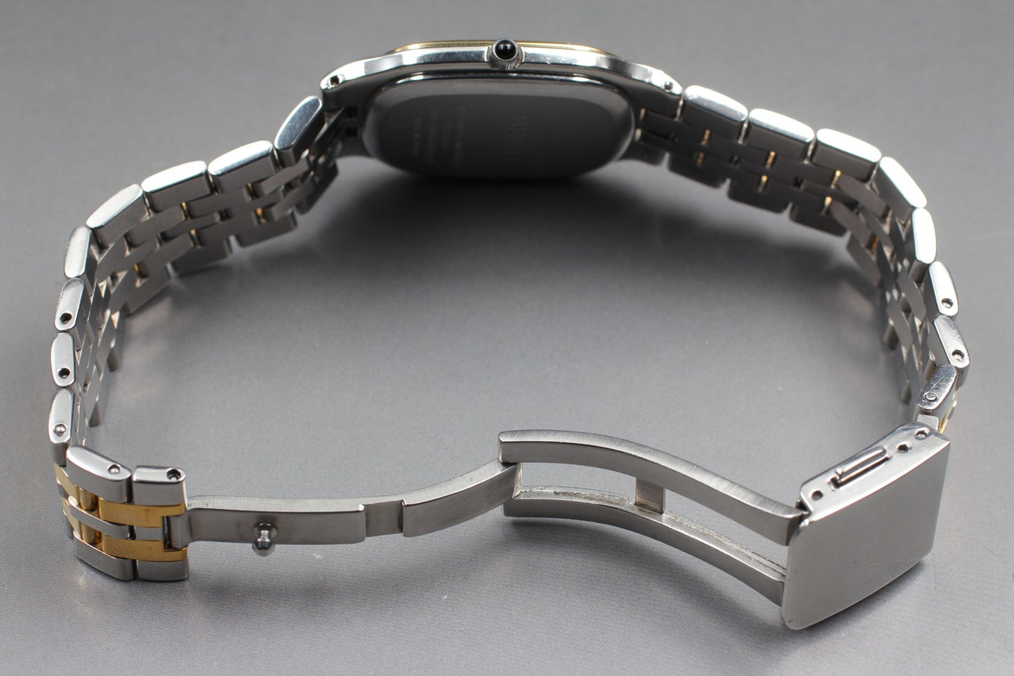 Vintage 1993 [Near MINT]Seiko Dolce 8J41-0AA0 two tone Quartz Men's Watch JAPAN