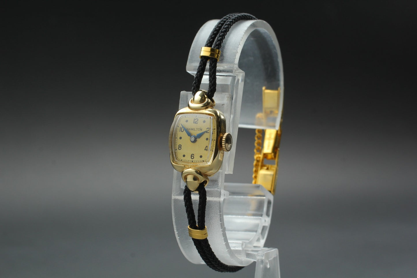 ヴィンテージ 1950年代 [ニアミント] ハミルトン ランカスター 14K ソリッドゴールド 手巻き レディースウォッチ