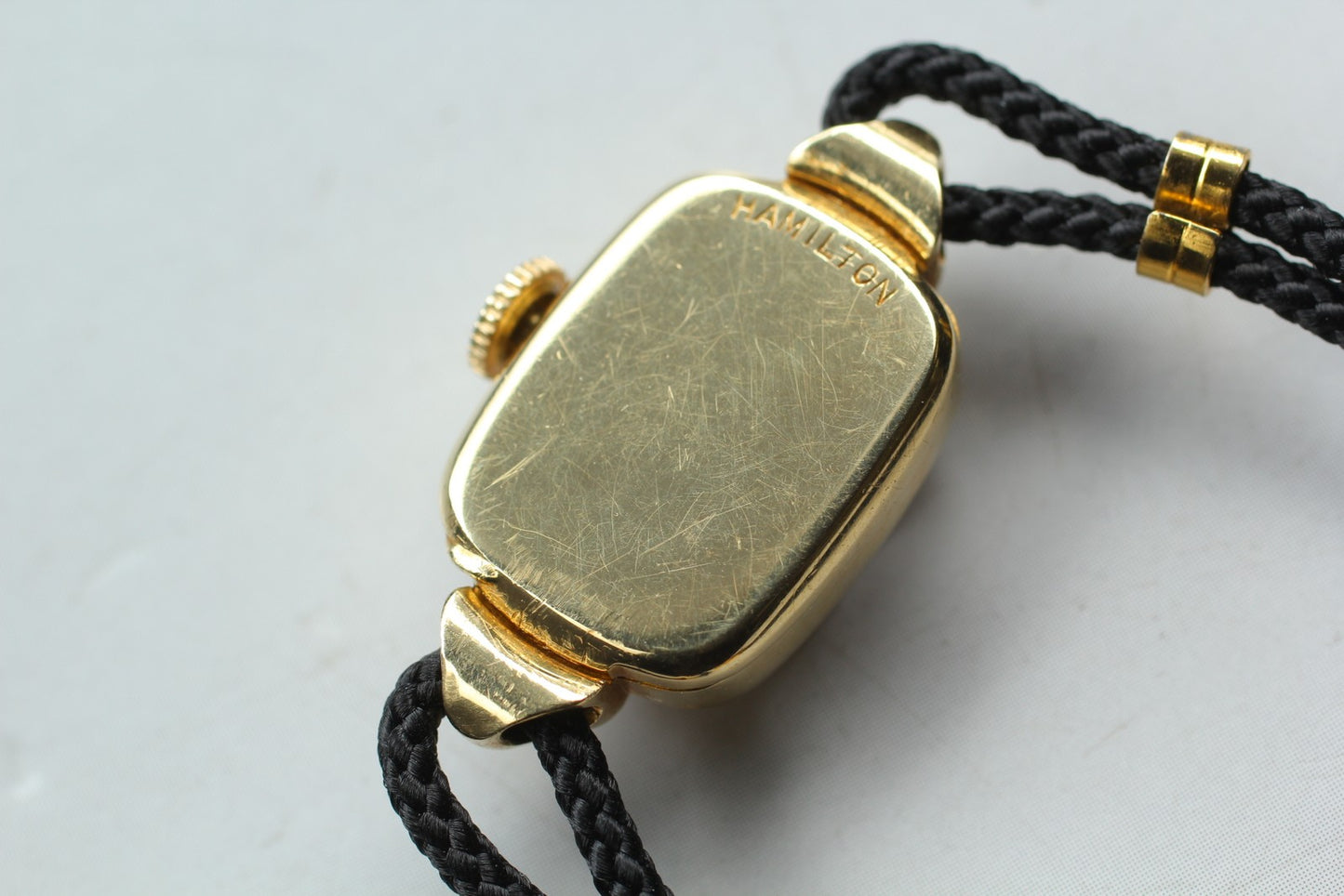 ヴィンテージ 1950年代 [ニアミント] ハミルトン ランカスター 14K ソリッドゴールド 手巻き レディースウォッチ