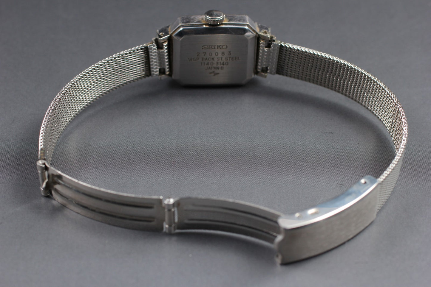 ヴィンテージ 1982 [Exc+5] SEIKO 1140-3140 グリーンブレスレット マニュアル付き レディース腕時計 日本製