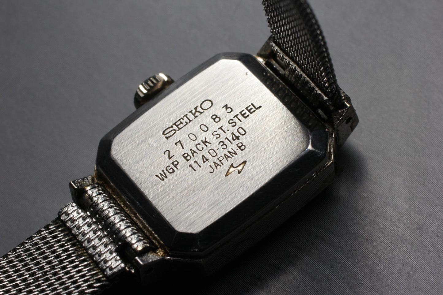 ヴィンテージ 1982 [Exc+5] SEIKO 1140-3140 グリーンブレスレット マニュアル付き レディース腕時計 日本製