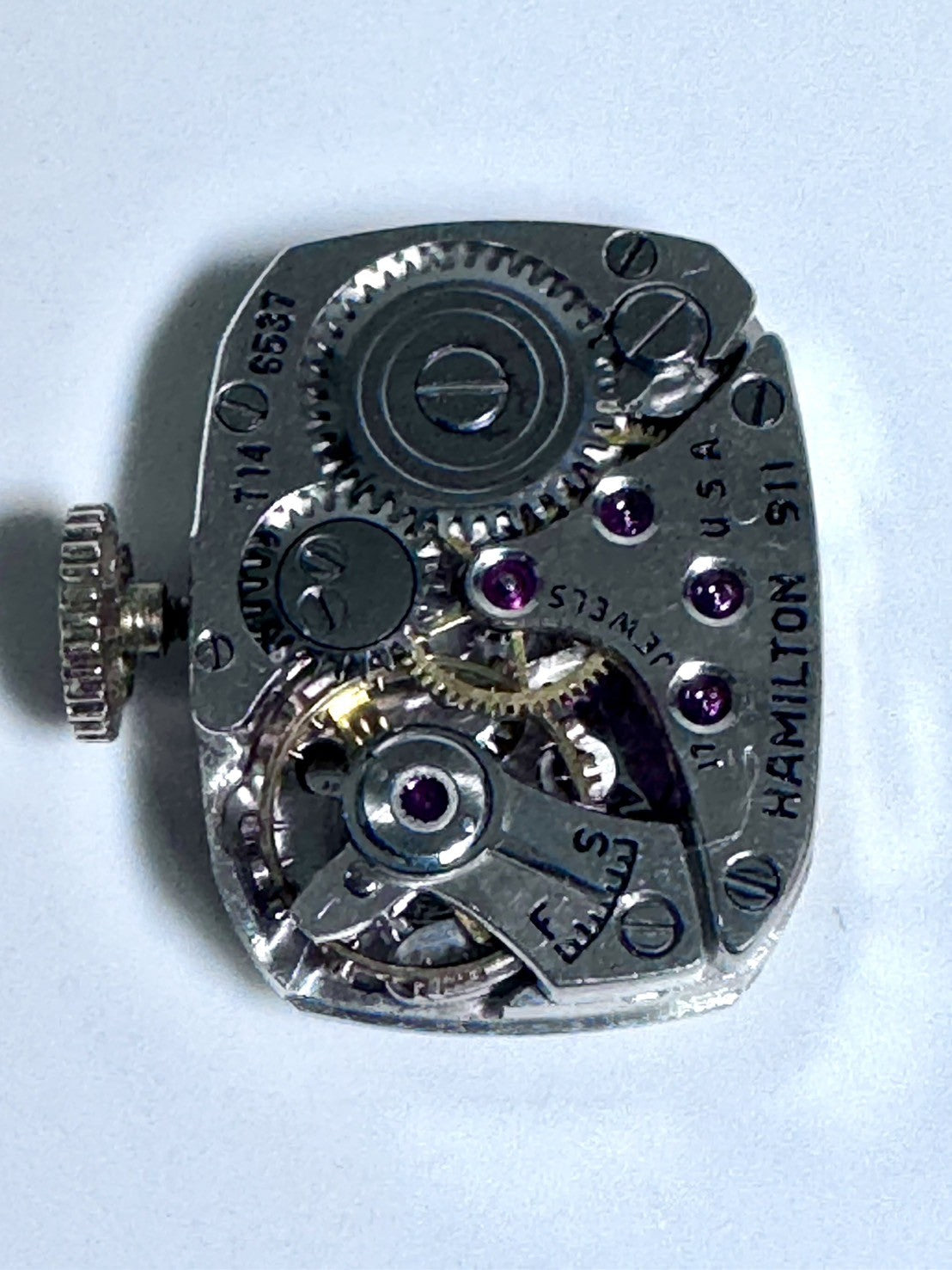 ヴィンテージ 1950年代 [ニアミント] ハミルトン ランカスター 14K ソリッドゴールド 手巻き レディースウォッチ