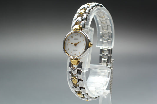 Vtg 1992 [Near MINT] SEIKO TISSE 1F20-0K40 Bracelet Quartz Ladies Watch JAPAN