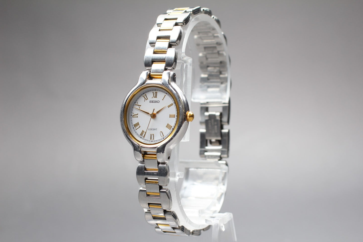 Vintage 1995  [N MINT / New Batt] seiko Lucent 4N21-0820 Qz Ladies Watch JAPAN