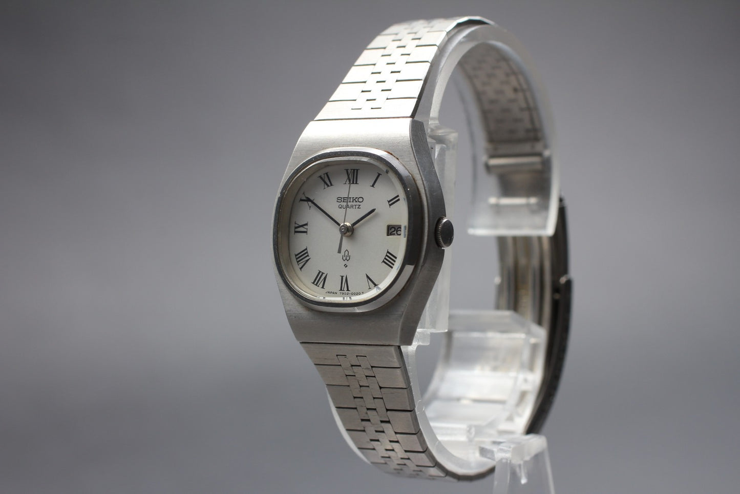 Vintage 1988 [Near MINT] Seiko 7902-5000 Date Bracelet Quartz Men's Watch JAPAN