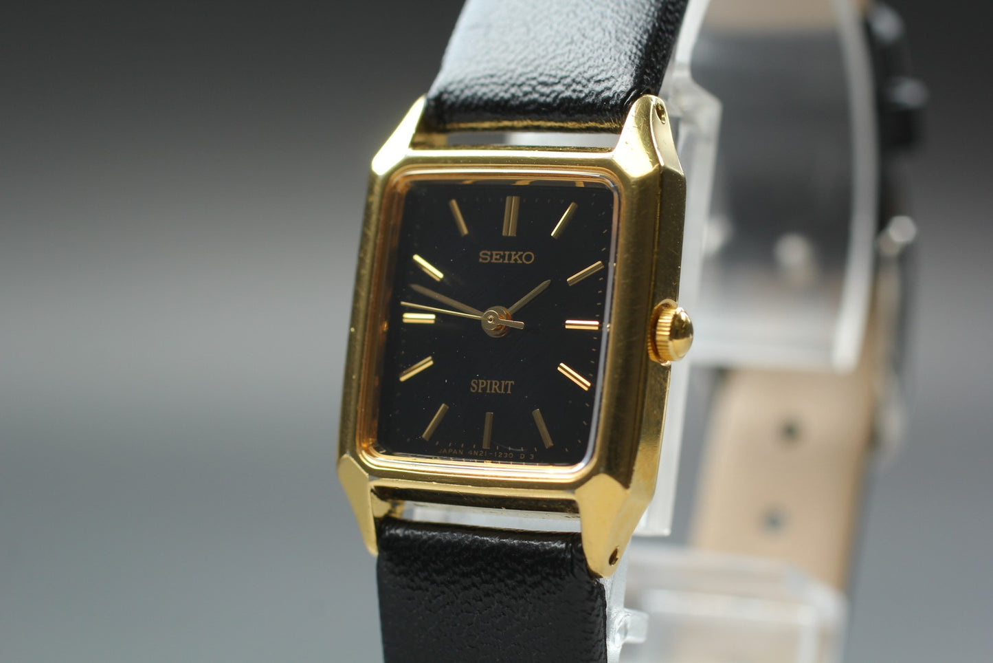 Vintage 1995 [Near MINT] Seiko Spirit 4N21-5190 Tank Quartz Women Watch JAPAN