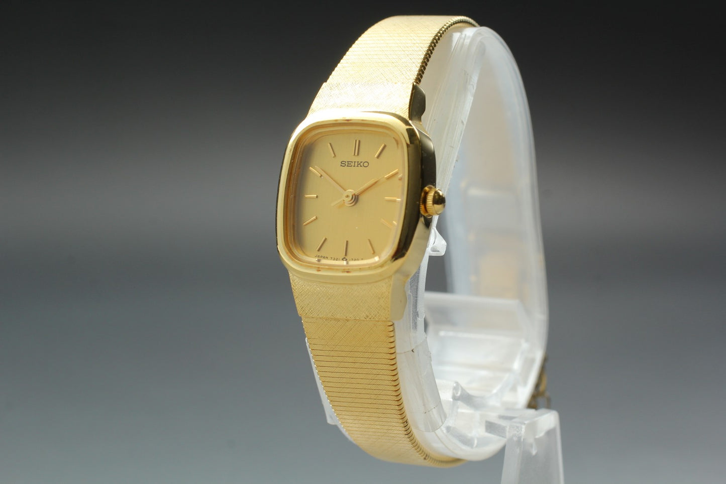 Vtg 1996 [N MINT / New Batt] SEIKO 7321-6060 Bracelet Quartz Ladies Watch JAPAN