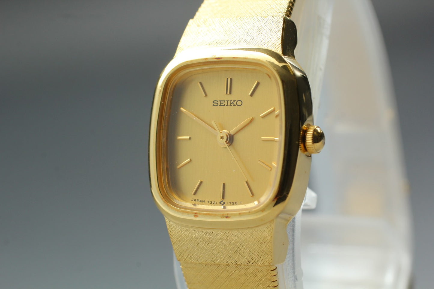 Vtg 1996 [N MINT / New Batt] SEIKO 7321-6060 Bracelet Quartz Ladies Watch JAPAN