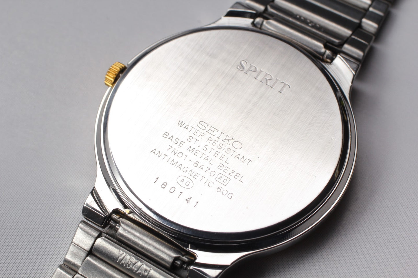 Vintage 1991 [Near MINT]  Seiko Spirit 7N01-6A70 34mm Quartz Men's Watch JAPAN