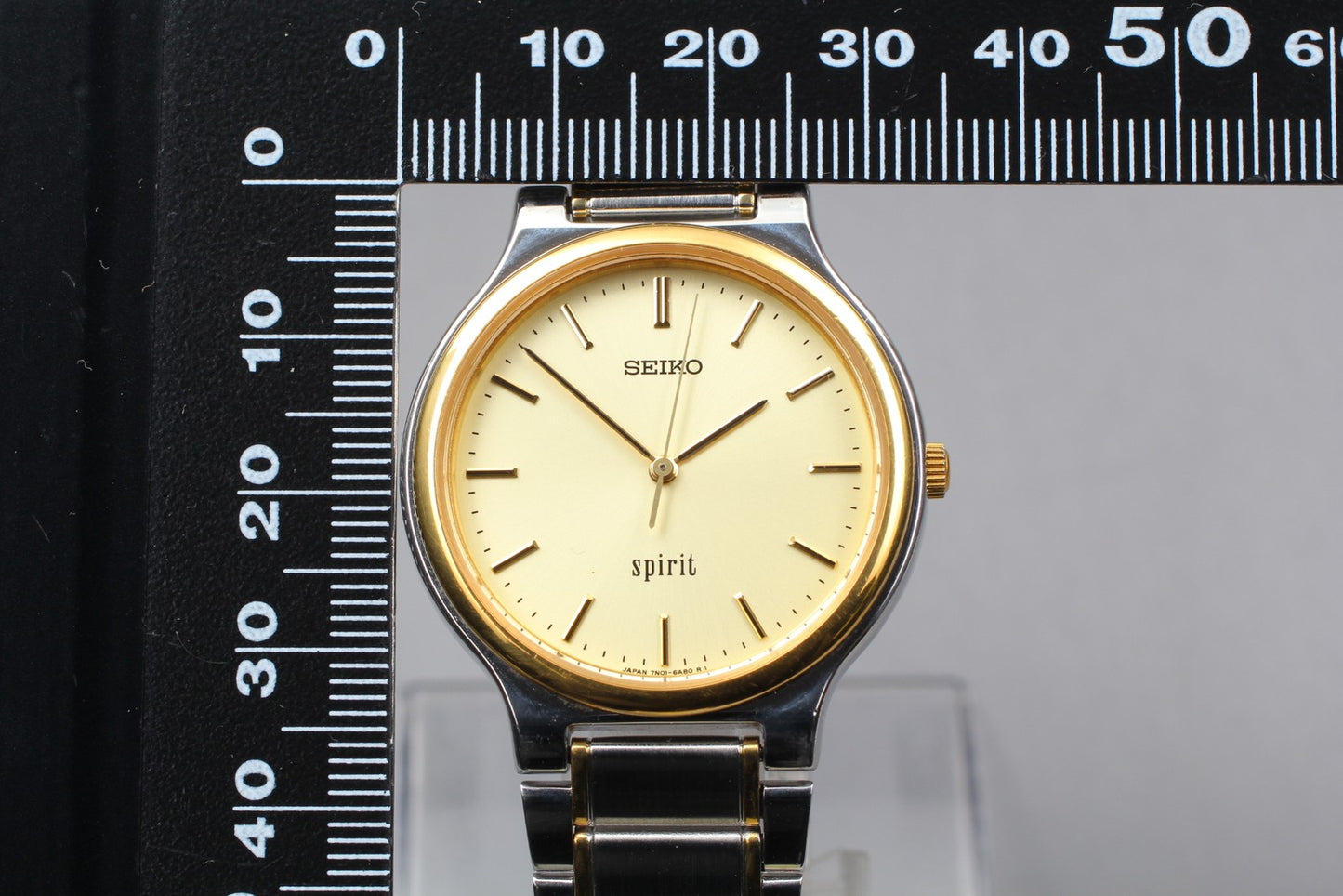 Vintage 1991 [Near MINT]  Seiko Spirit 7N01-6A70 34mm Quartz Men's Watch JAPAN