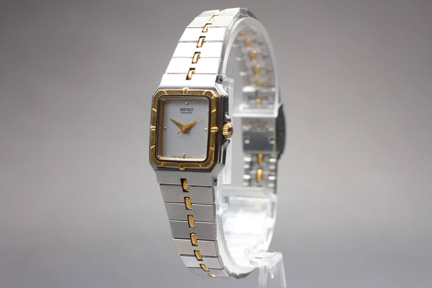 Vtg 1985 [N MINT / New Batt] Seiko Stellar 7321-5820 Tank Qz Ladies Watch JAPAN