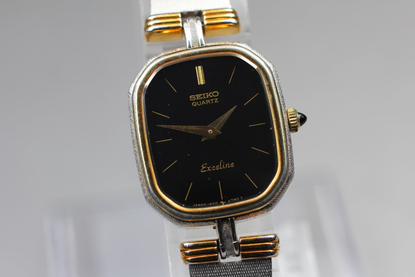 Vintage 1991 [Exc+5] Seiko Exceline 1400-7600 two-tone Quartz Ladies Watch JAPAN