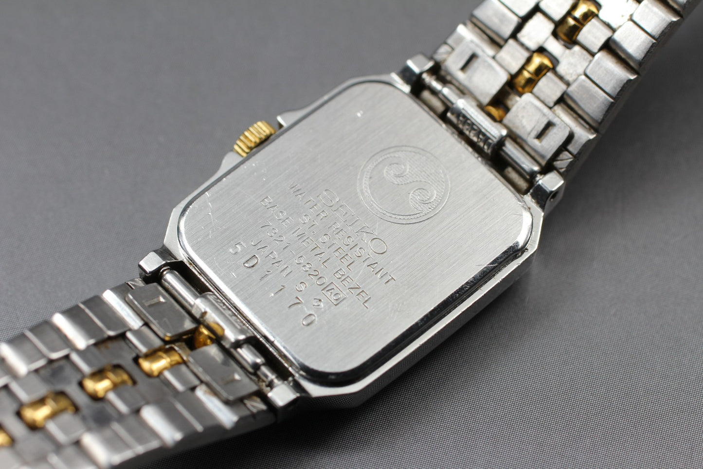 Vtg 1985 [N MINT / New Batt] Seiko Stellar 7321-5820 Tank Qz Ladies Watch JAPAN