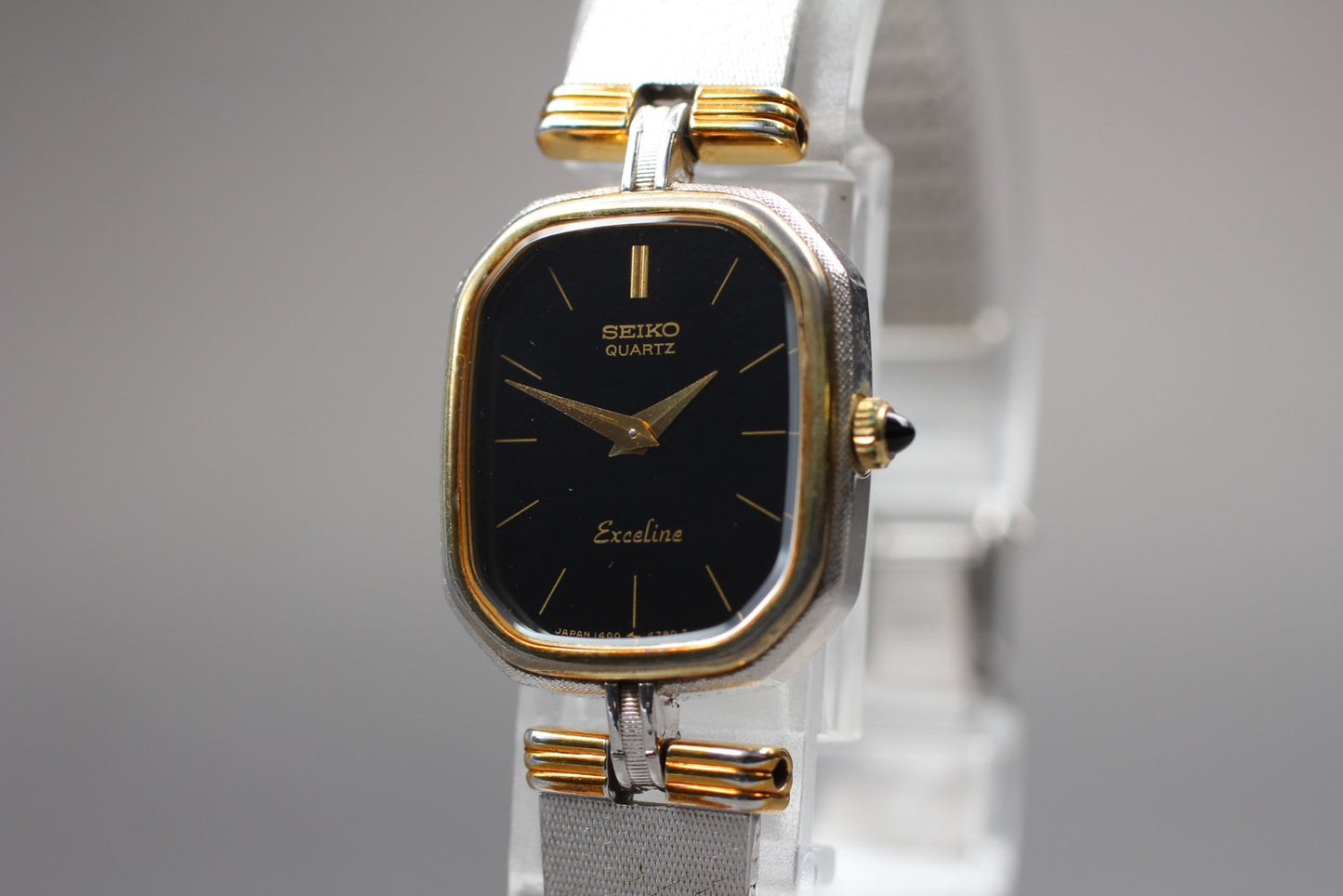 Vintage 1991 [Exc+5] Seiko Exceline 1400-7600 two-tone Quartz Ladies Watch JAPAN