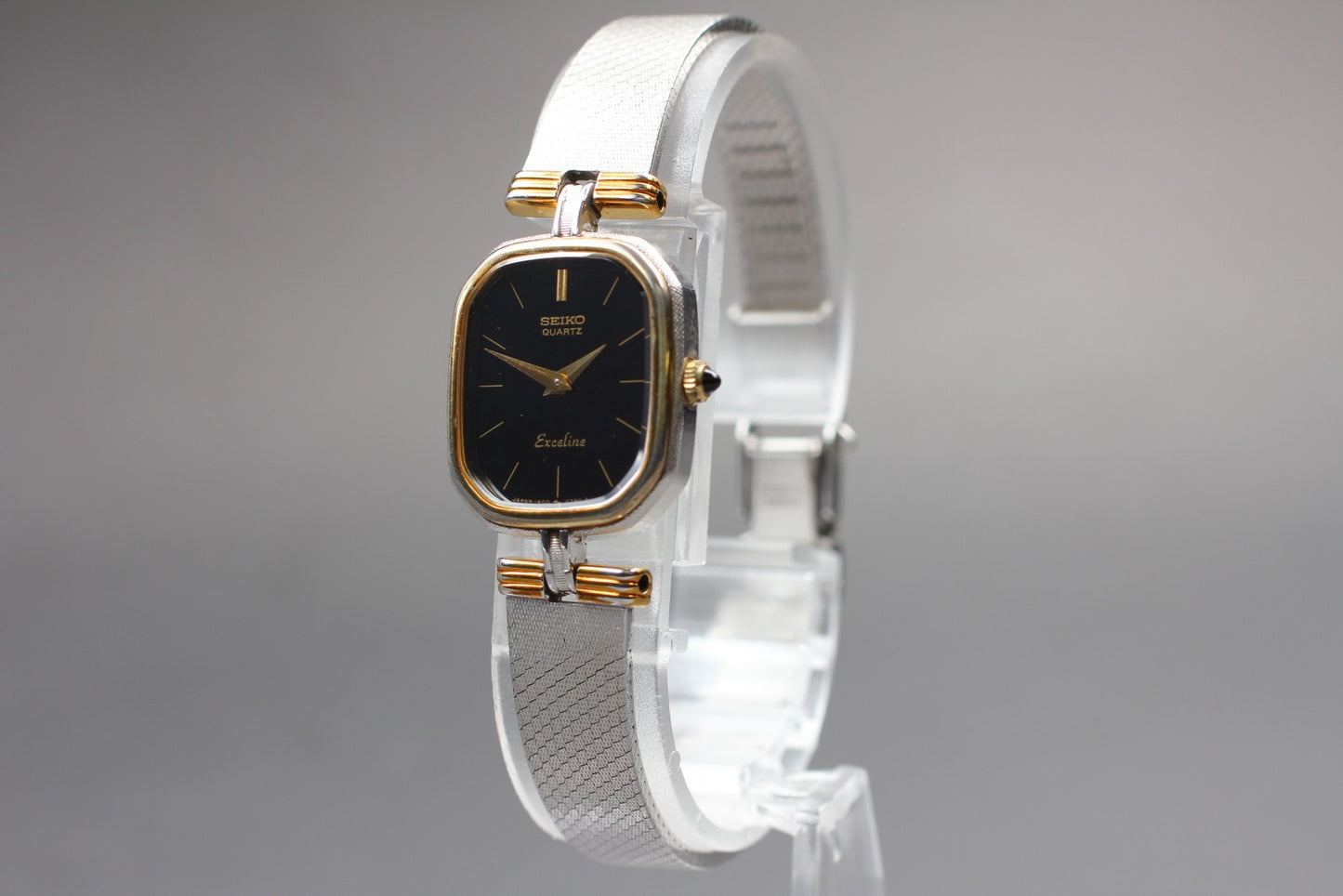 Vintage 1991 [Exc+5] Seiko Exceline 1400-7600 two-tone Quartz Ladies Watch JAPAN