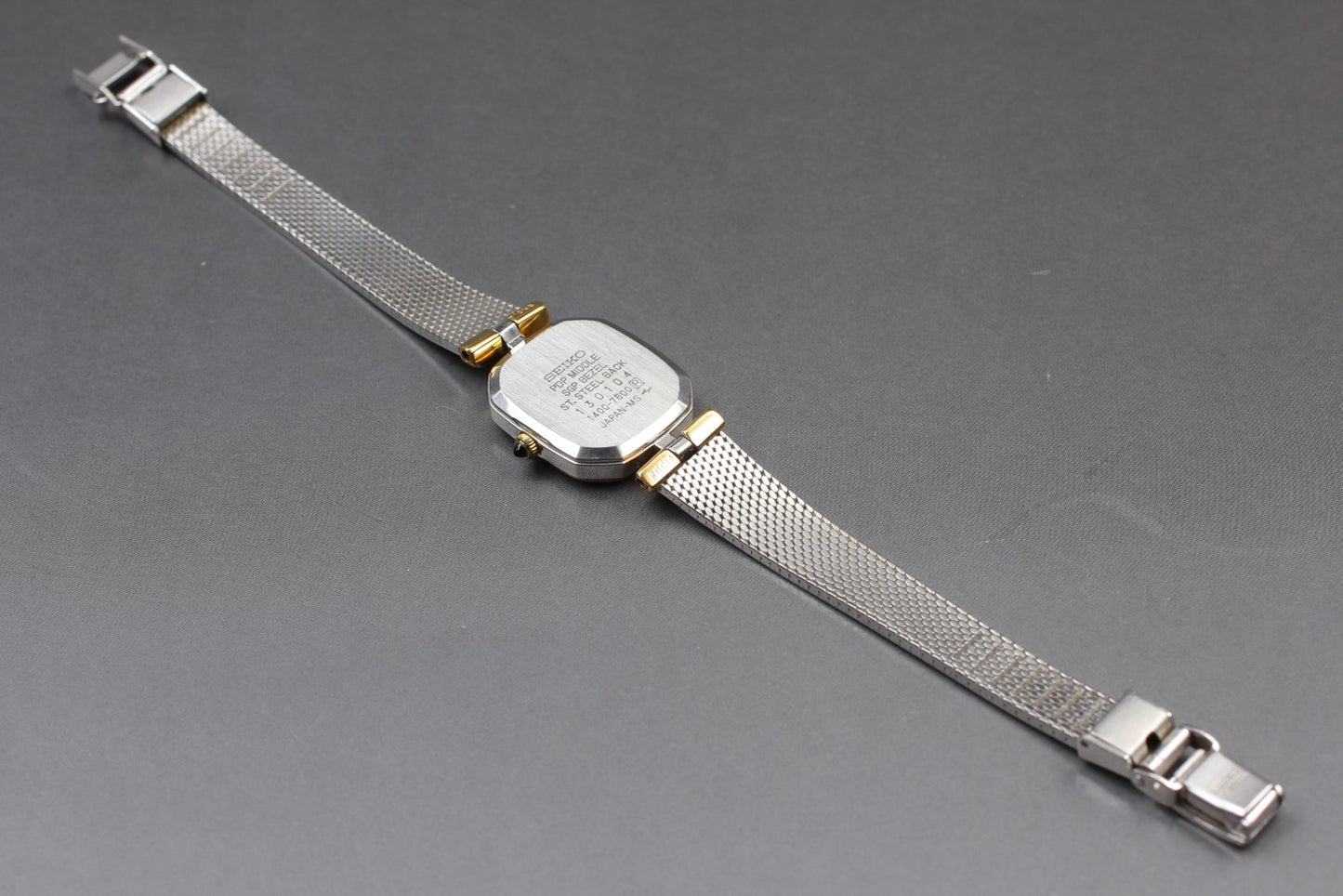 Vintage 1991 [Exc+5] Seiko Exceline 1400-7600 two-tone Quartz Ladies Watch JAPAN