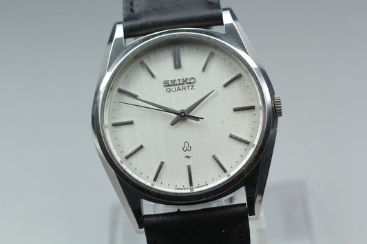 Vintage 1988 [Exc+5] SEIKO Chariot 7121-8000 Silver Quartz Men's Watch JAPAN