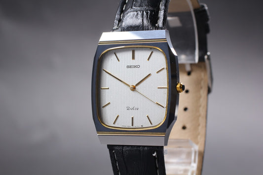 Vintage 1988 [Near MINT] Seiko Dolce 9531-5140 Tungsten Quartz Men's Watch JAPAN