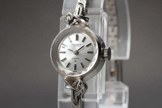 ヴィンテージ 1969 [ニアミント] セイコー 1040-0060 カットガラス 23J 手巻き レディース腕時計 日本製