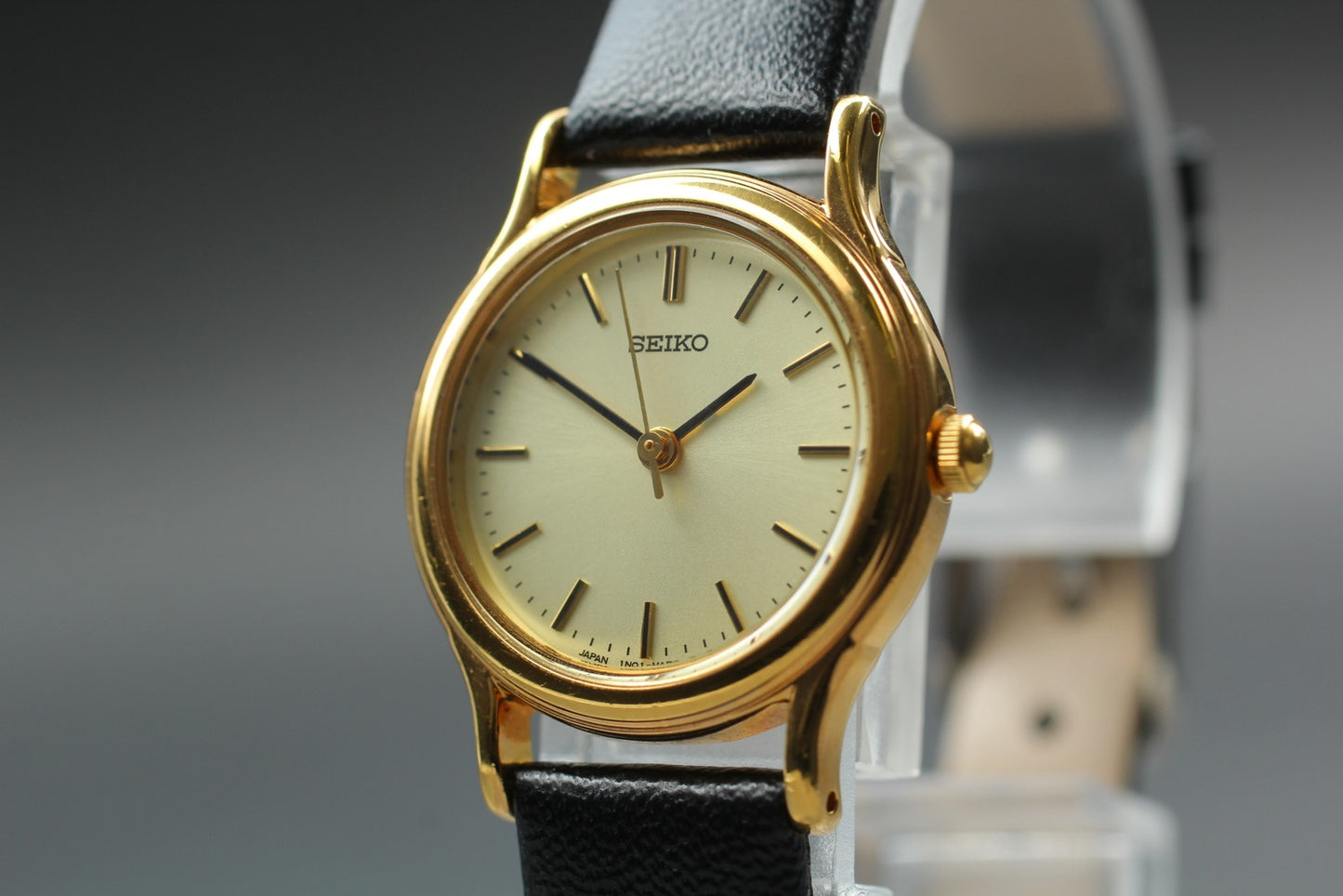 Vintage 1991 [N MINT / New Batt]  Seiko 1N01-0DR0 Gold Quartz Ladies Watch JAPAN