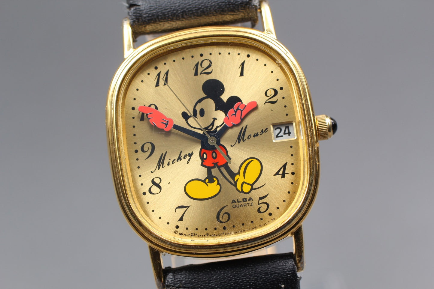 Vintage 1992 [Near MINT] Seiko Alba Y558-5000 Mickey Mouse Men's Quartz JAPAN
