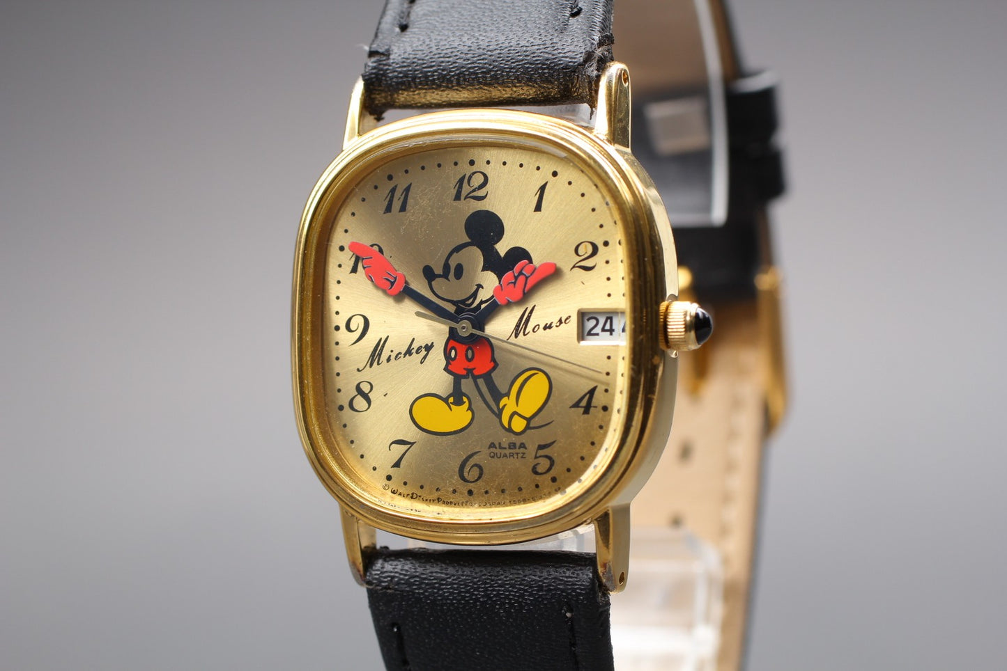 Vintage 1992 [Near MINT] Seiko Alba Y558-5000 Mickey Mouse Men's Quartz JAPAN